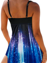Load image into Gallery viewer, Printed Open Back Swimdress and Panty