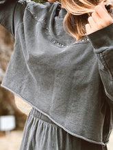 Load image into Gallery viewer, Retro Loose Long-sleeved Blouse Split Skirt Two-piece Suit