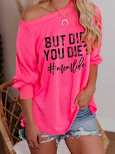 Load image into Gallery viewer, Printed Loose Strapless Long-Sleeved T-Shirt