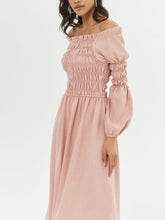 Load image into Gallery viewer, Single Collar Solid Color Elegant Dress