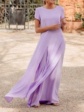 Load image into Gallery viewer, Women's Round Neck Short Sleeve Elegant Suits for Summer