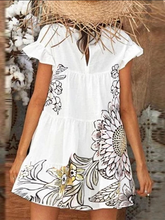 Load image into Gallery viewer, Fashion Casual Printed Short Sleeve Dress