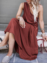 Load image into Gallery viewer, Solid Color Off Shoulder Casual Dress