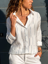 Load image into Gallery viewer, Casual Print Long Sleeve T-Shirts Button-Up Top