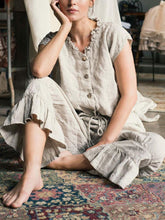 Load image into Gallery viewer, FashiRetro Casual Loose Short Sleeve Shirt Pants Suit