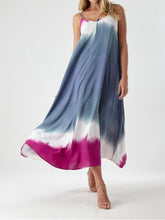 Load image into Gallery viewer, V-neck Sleeveless Tie-dye Dress