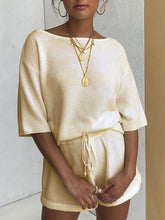 Load image into Gallery viewer, Simple Casual Loose Loungewear Knitted Suit