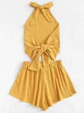 Load image into Gallery viewer, Sleeveless Casual Shorts Suit