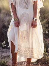 Load image into Gallery viewer, Boho V Neck Short Sleeve Dresses