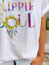 Load image into Gallery viewer, Vintage Round Neck Casual Printed T-Shirts Tops