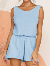 Load image into Gallery viewer, Simple Casual Loose Round Neck Shirt Shorts Knitted Suit