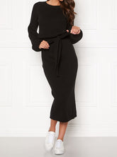 Load image into Gallery viewer, Round Neck Knitted Tight Fit Dress