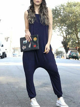 Load image into Gallery viewer, Casual Loose Sleeveless Solid Color Jumpsuit