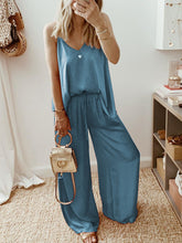 Load image into Gallery viewer, Casual Loose Sleeveless V-neck Jumpsuit