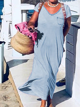 Load image into Gallery viewer, Casual Solid Color Pocket Dress