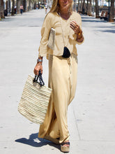 Load image into Gallery viewer, Fashionable Casual Loose Shirt Skirt Suit
