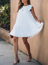 Load image into Gallery viewer, Romantic Sweet Simple Casual Loose Mini Dress