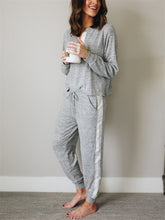 Load image into Gallery viewer, Simple And Comfortable Casual Loose Top Pants Suit