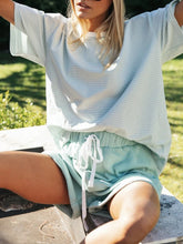 Load image into Gallery viewer, Casual Loose Striped Round Neck Two-piece Suit