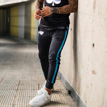 Load image into Gallery viewer, Men'S Blue Gradient Short-Sleeved T-Shirt And Pants Suit