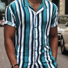 Load image into Gallery viewer, Men Slim-Fit Striped Two-Piece Suit