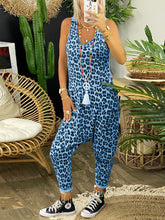 Load image into Gallery viewer, Casual Retro Loose Leopard Jumpsuit