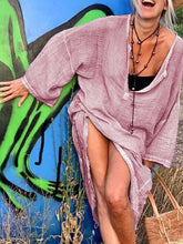 Load image into Gallery viewer, Casual Solid Color Cotton and Linen Dress