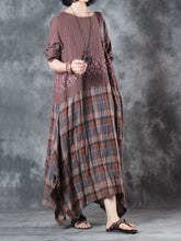 Load image into Gallery viewer, Fashionable Striped Print Split Dress