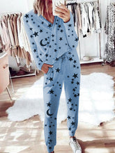 Load image into Gallery viewer, Romantic Starry Loose Top Pants Knitted Suit