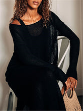 Load image into Gallery viewer, Solid Color Vest Suit Knitted Skirt