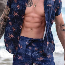 Load image into Gallery viewer, Men Hawaii Style Short Sleeves Two-Piece Sets