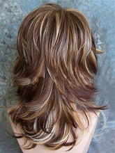 Load image into Gallery viewer, 12 Inches Layered Wavy Mixed Red Synthetic Hair Capless Wigs