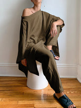 Load image into Gallery viewer, Casual Loose Solid Color Cotton Linen Two Piece Set