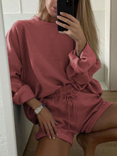 Load image into Gallery viewer, Casual Solid Color Loose Wild Two-piece Suit