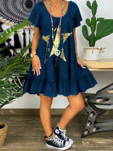 Load image into Gallery viewer, Casual Fashion Pentagram Print Dress