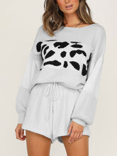 Load image into Gallery viewer, Leopard Stitching Contrast Suit