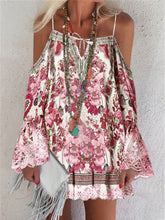 Load image into Gallery viewer, Romantic Vintage Bohemian Loose Strap Dress