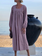 Load image into Gallery viewer, Solid Color Long Sleeve Dress