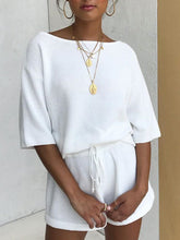 Load image into Gallery viewer, Simple Casual Loose Loungewear Knitted Suit