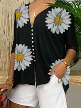 Load image into Gallery viewer, Printed V-Neck Top