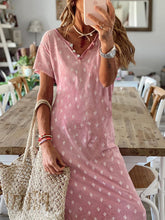 Load image into Gallery viewer, Casual Printed Short Sleeve Dress