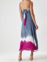 Load image into Gallery viewer, V-neck Sleeveless Tie-dye Dress