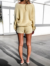 Load image into Gallery viewer, Sexy Casual V-Neck Long Sleeve Top Shorts Suit