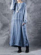 Load image into Gallery viewer, Fashionable Personality Solid Color Long Sleeve Dress