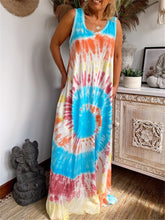 Load image into Gallery viewer, Bohemian Loose Casual Tie Dye Dress