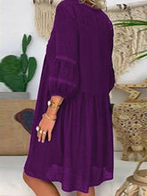 Load image into Gallery viewer, V-neck Loose Solid Color Casual Dresses