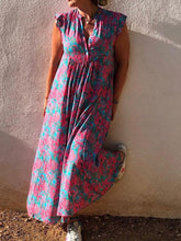 Load image into Gallery viewer, Casual Loose Floral Print Dress