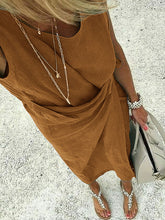 Load image into Gallery viewer, Fashionable Solid Color Casual Design Dress