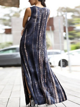 Load image into Gallery viewer, Casual Tie-dye Sleeveless Maxi Dress