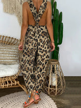 Load image into Gallery viewer, Retro Casual Loose Leopard Jumpsuit
